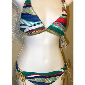 NWT roxy swimwear sz large 2pc